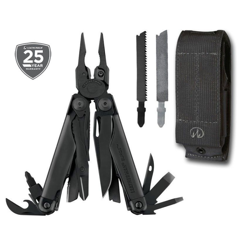 Multifunktionswerkzeug Leatherman Surge Holster aus schwarzem Molle