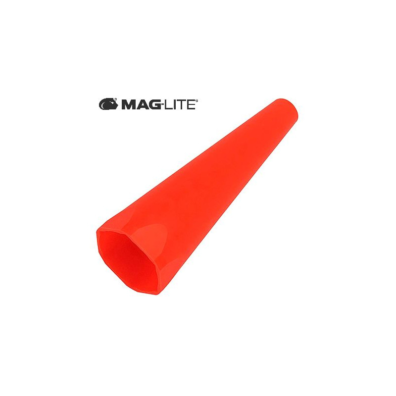 Cono de tráfico para linterna Maglite ML50 y ML150 Rojo
