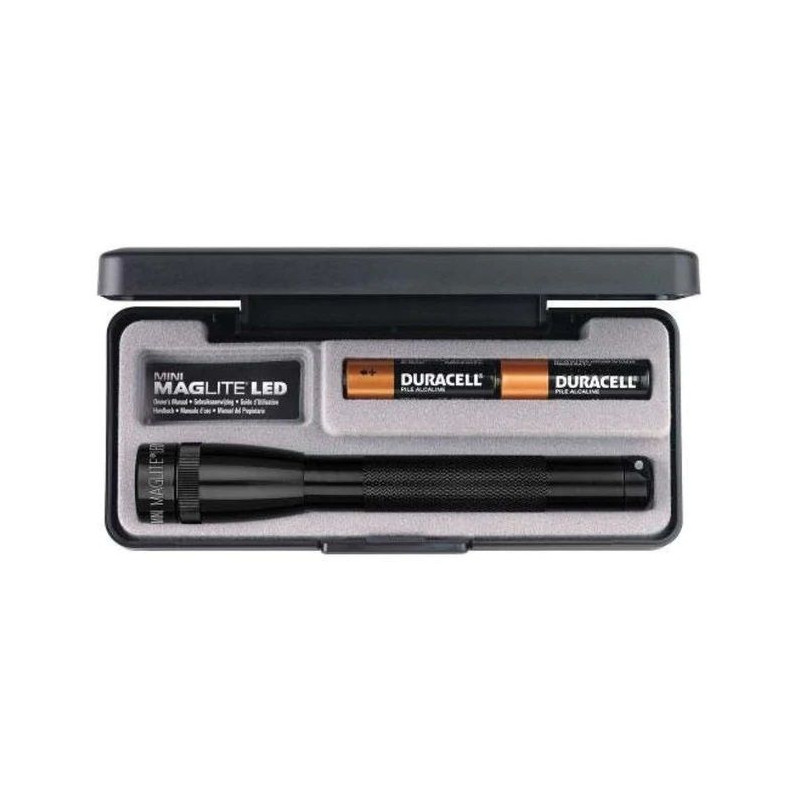 SP22017 PRETO MINI LANTERNA LED 2 PILHAS AA