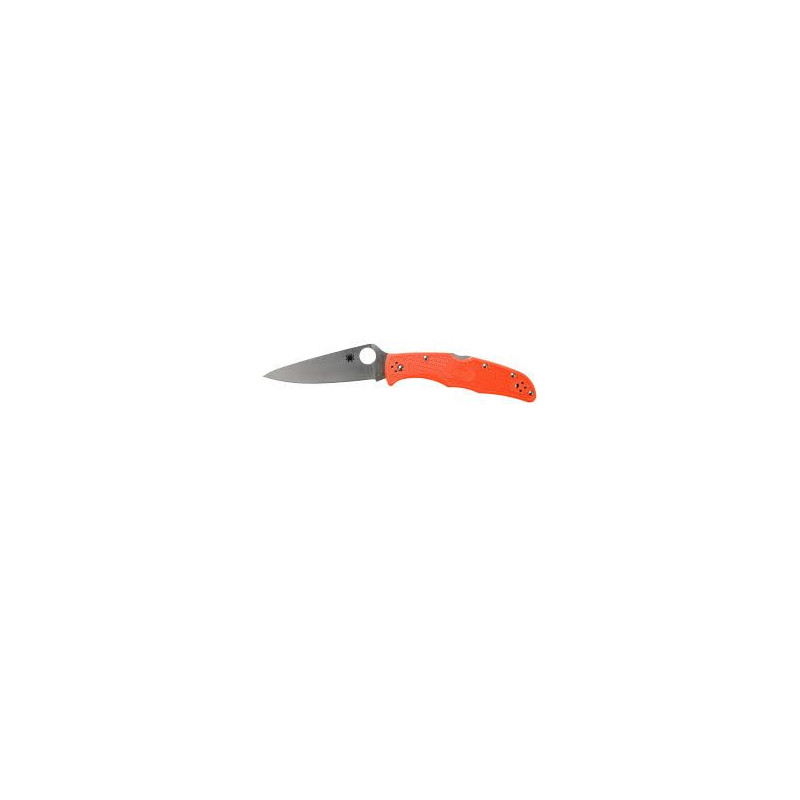 Spyderco C10Fpor Endura 4 Flat Ground Frn Arancio
