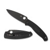 Navaja Spyderco Resilience Negro Filo Liso