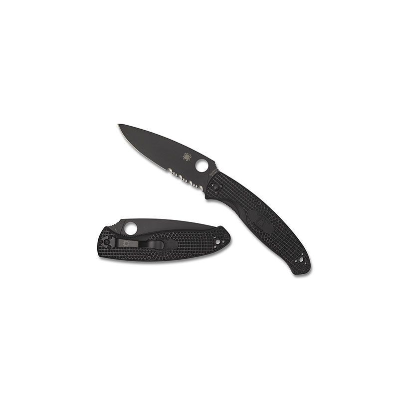 Coltellino tascabile combinato Black Edge SPYDERCO Resilience
