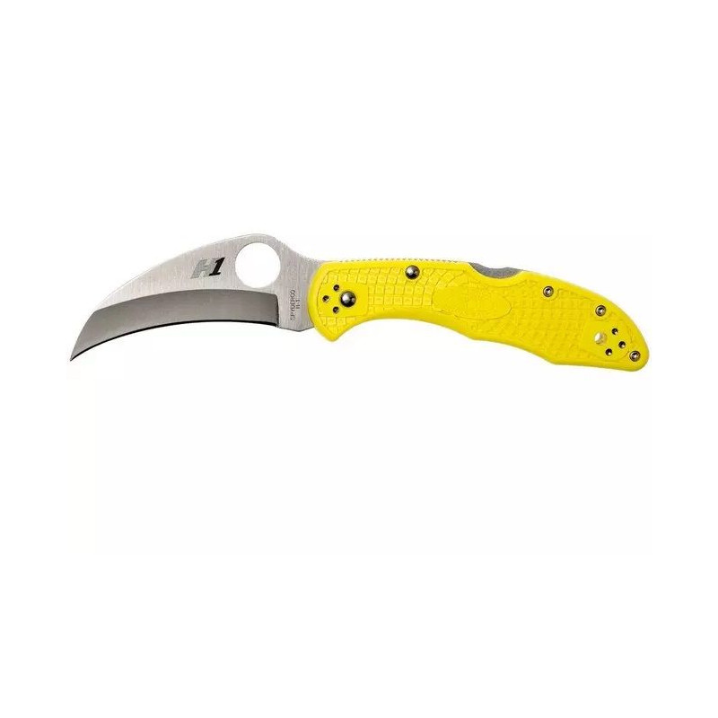Tasman Salt 2 SPYDERCO Yellow Couteau de poche Tasman tranchant Salt 2