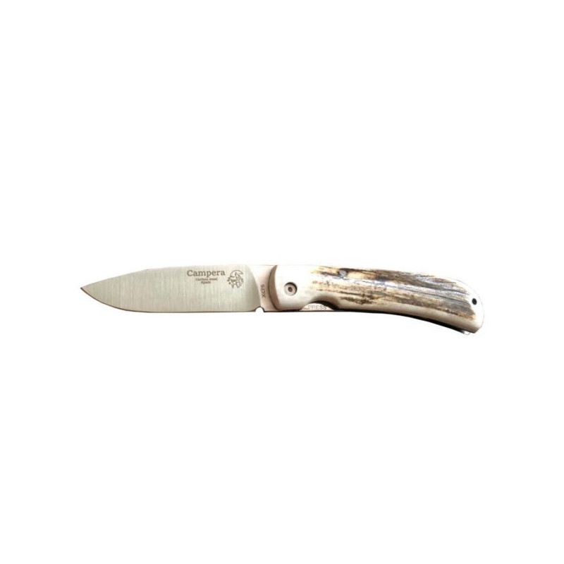 J&V Campera knife deer antler carbon steel XC75