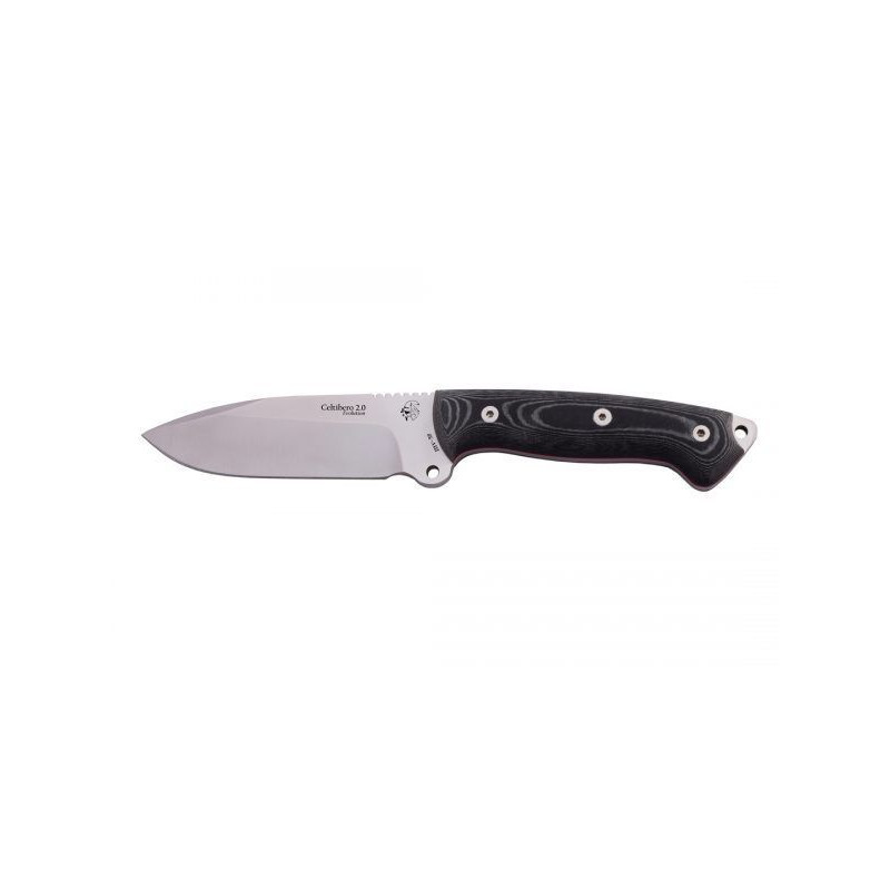 J&V CELTIBERO 20 knife BLACK MICARTA Sheath Cordura