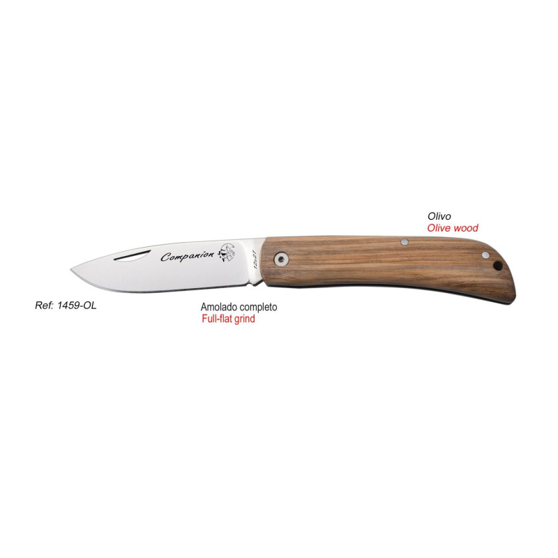 J&V Olive Wood Companion Knife