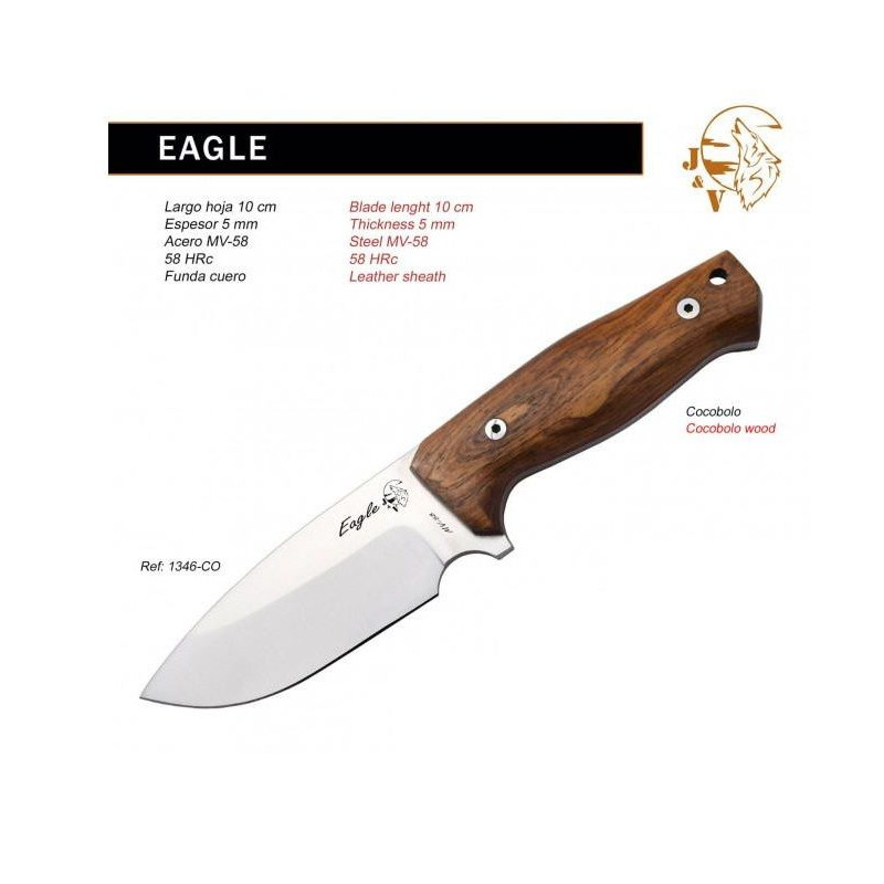 Couteau à J&V Eagle Cocobolo MV-58