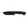 Cuchillo J&V K-9 G10 LACADO NEGRO FUNDA PIEL