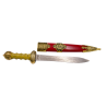 Daga S0237A Gladius el pomo es dorado antiguo y AB
