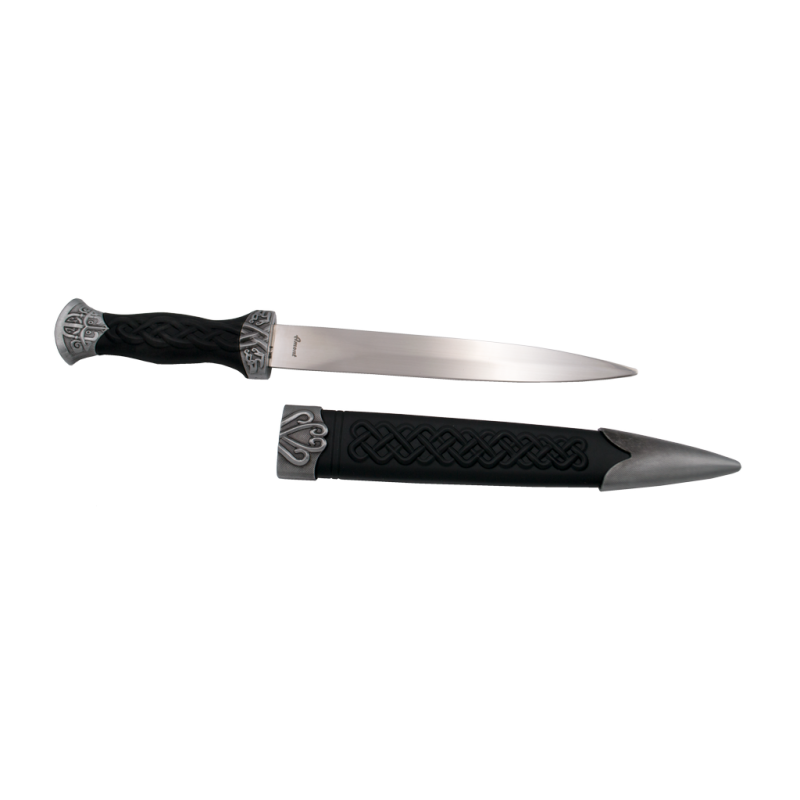 Dagger S0238 the pommel and guard are nickel colored