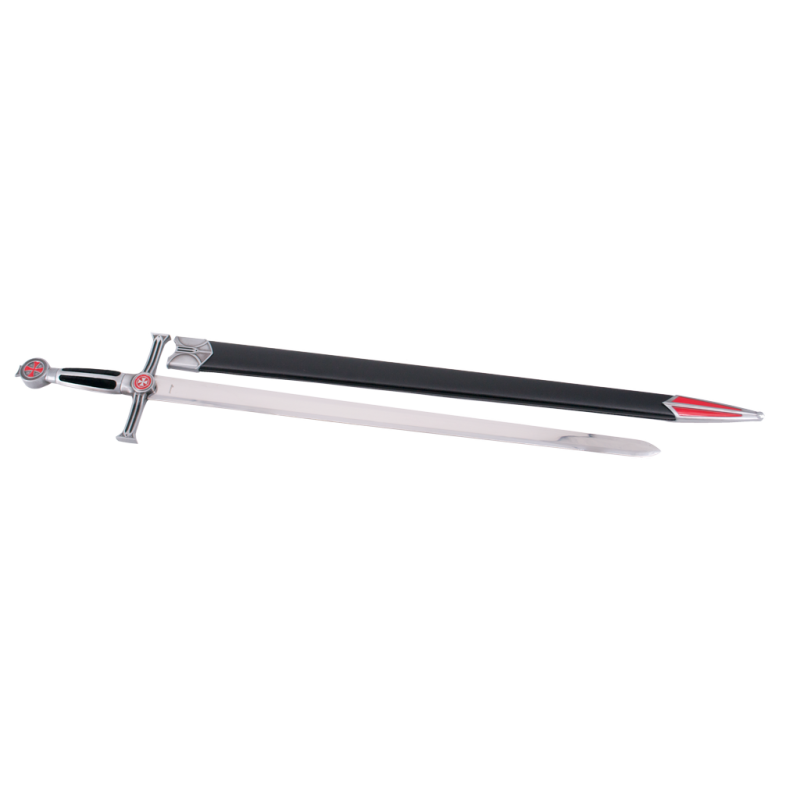 Cadet sword S0235B Exclusive Templar cross design in red