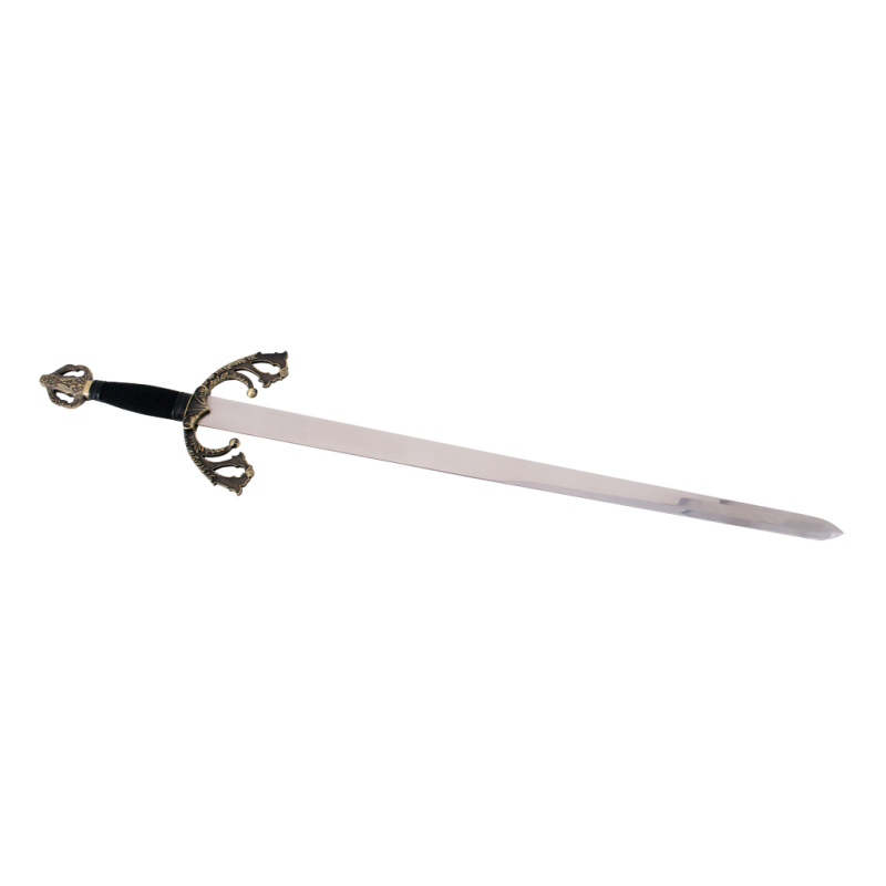 Espada S0192-72B Espada tizona del cid en bronce la empuñadura en color negro