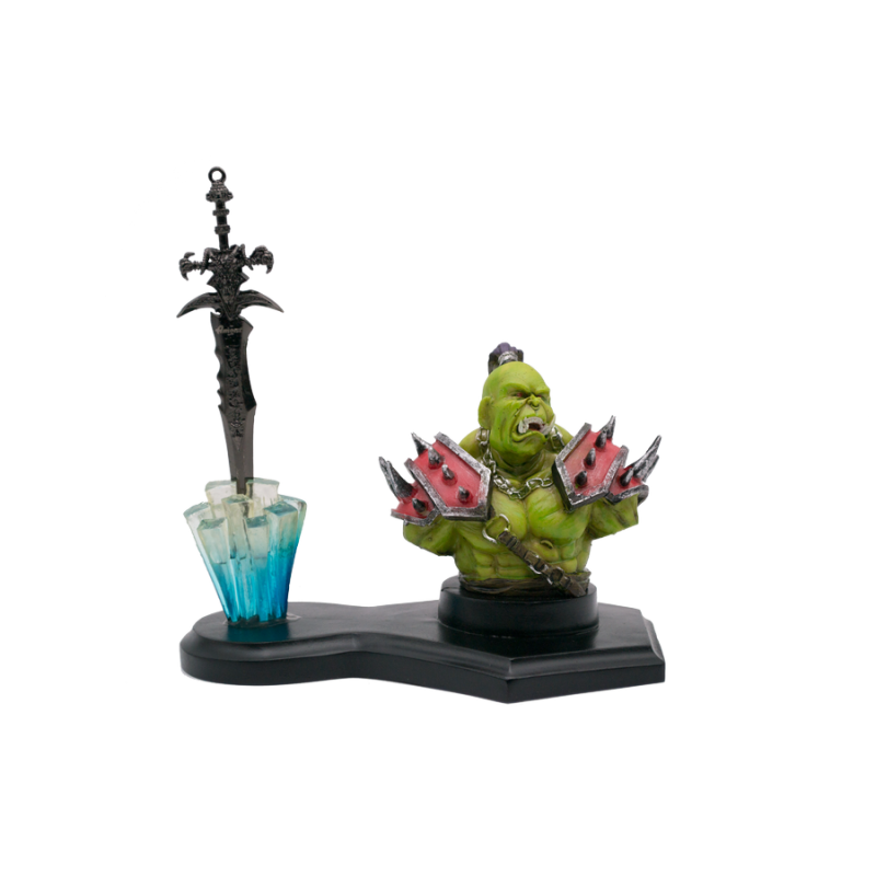 Figur S6021-4 Warcraft Ork- und Schwertfigurenmodell. Inoffizielle Replik