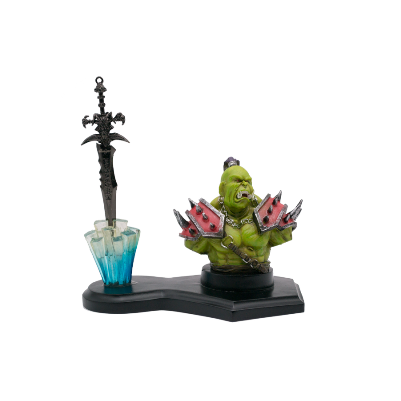 Figure S6021-4 Orc and sword figure model from Warcraft unofficial replica