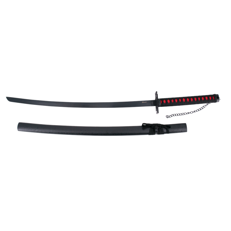 Katana S5013 Tensa Zagetsu Ichigo Kurosaki Candeggina Replica non ufficiale