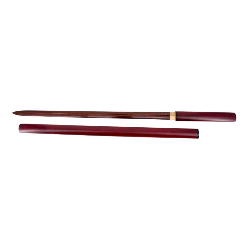 Shirasaya Funcional 16863 de 108 cm hoja de acero de damasco rojo