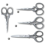 NICKEL-PLATED SCISSORS TO EMBROIDER 3 CLAVELES