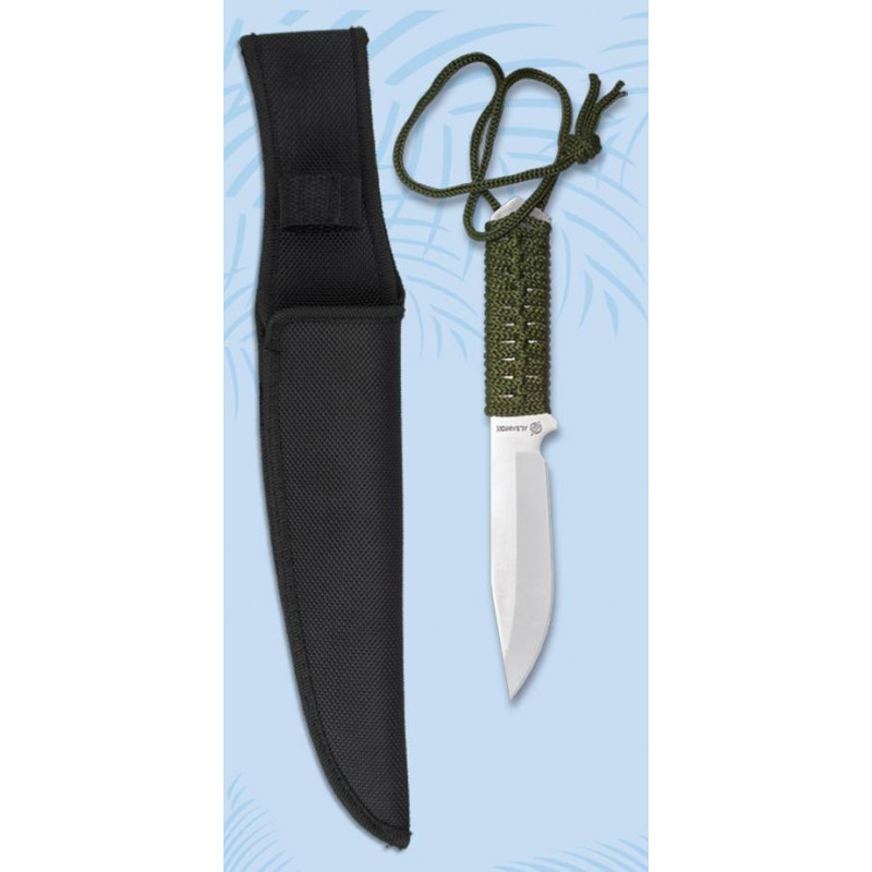 CUCHILLO SUPERVIVENCIA DE ACERO INOXIDABLE 31780. L 11.5 CM
