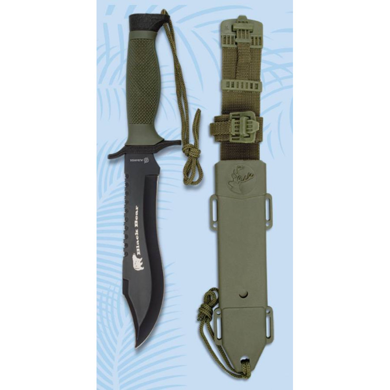 CUCHILLO SUPERVIVENCIA BLACK BEAR 31766. L 18 CM