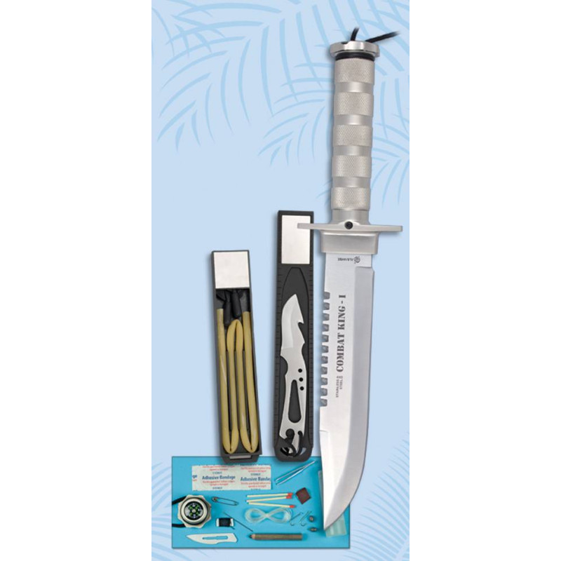 CUCHILLO SUPERVIVENCIA COMBAT KING 31771. L 20.5 CM