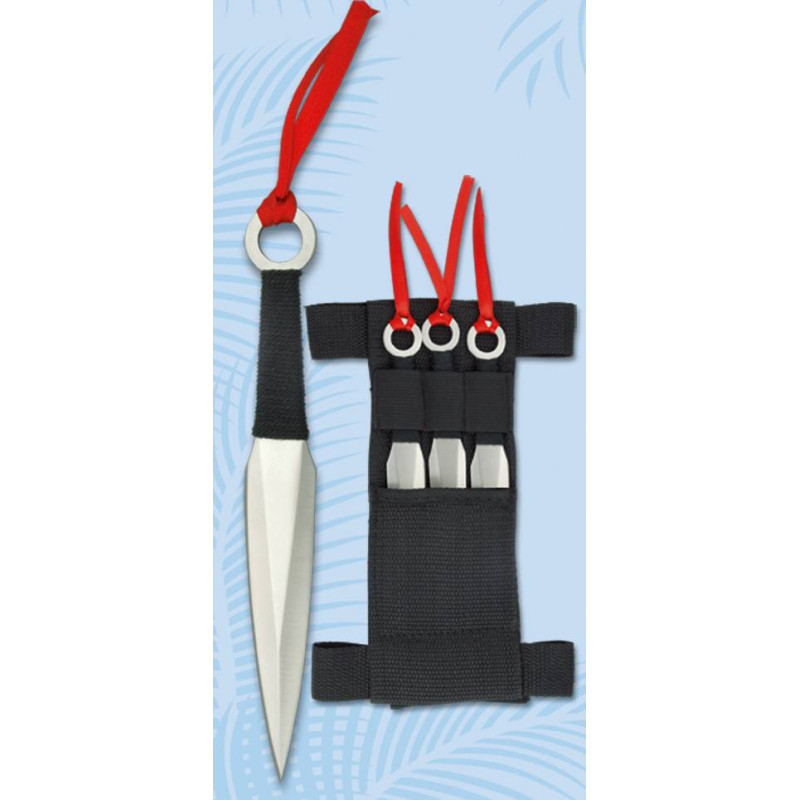 SET MIT 3 WURFMESSERN 31801. L 16 CM