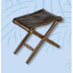 FOLDING CHAIR WITH LEATHER SEAT