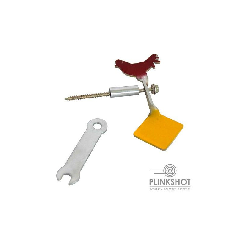 Double punch rotary target bird-circle Plinkshot