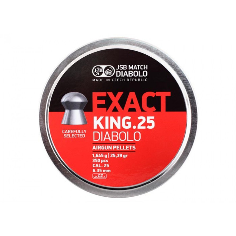 BALINES JSB EXACT KING 6.35 mm 350 UNIDADES