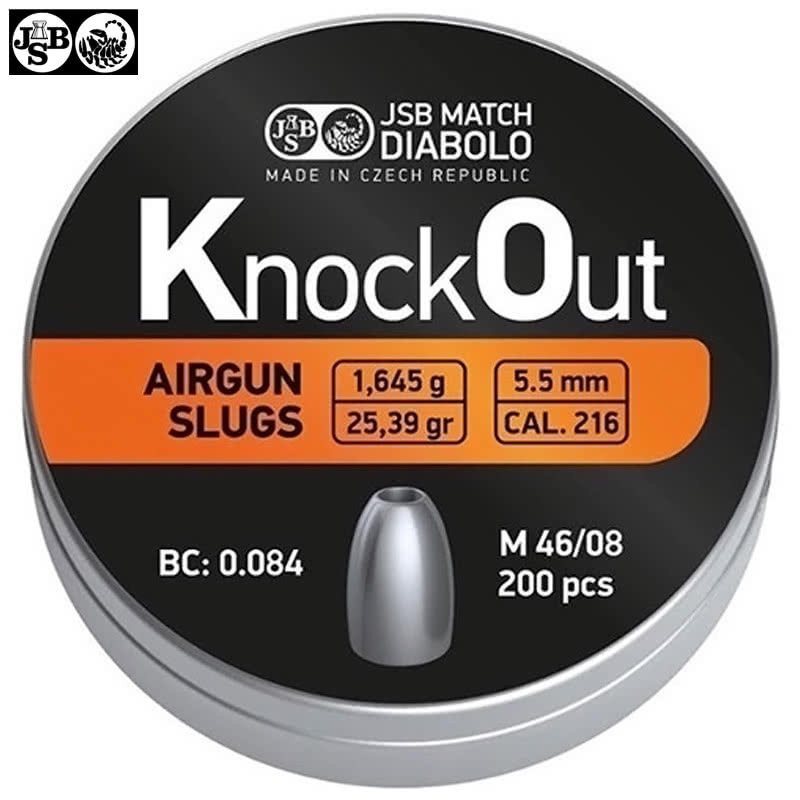 JSB Slugs Knock Out pellets 22-55 mm