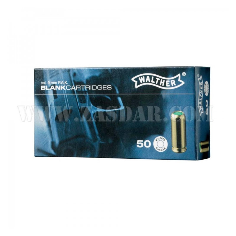 PLATZPATRONE WALTHER 9MM P.A.K. 4.1341-2 FÜR ZÜNDERPISTOLEN