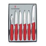 JUEGO 6 PIEZAS ROJO VICTORINOX 11116