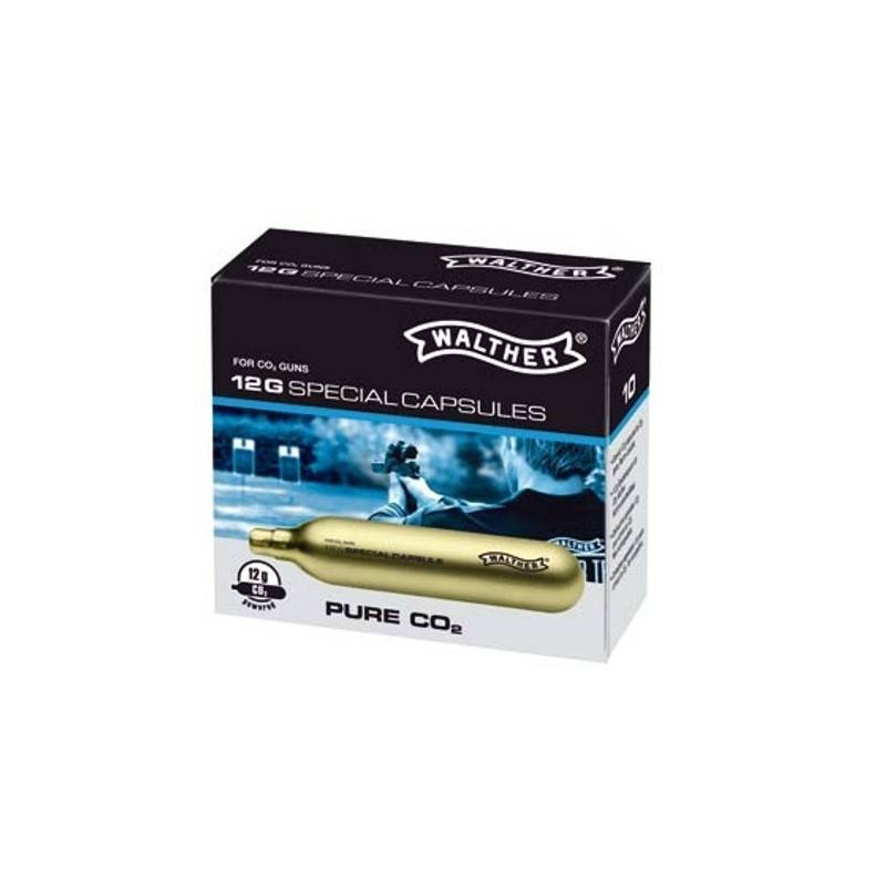 SCATOLA DA 10 CAPSULE DI CO2 12G WALTHER PREMIUM