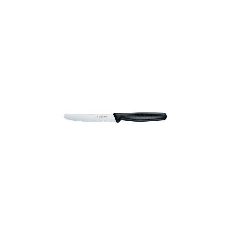Cuchillo Verduras con sierra 11 cm. Polipropileno Negro
