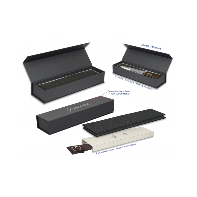 Black magnetic box 39x10x6 cm