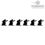 Target silhouette soldier knees Plinkshot - 6 items