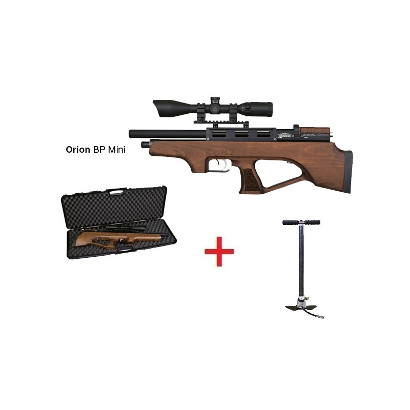 PACK COMETA ORION BULL PUP MINI PCP 5,5MM + BOMBA + VISOR REGULADA