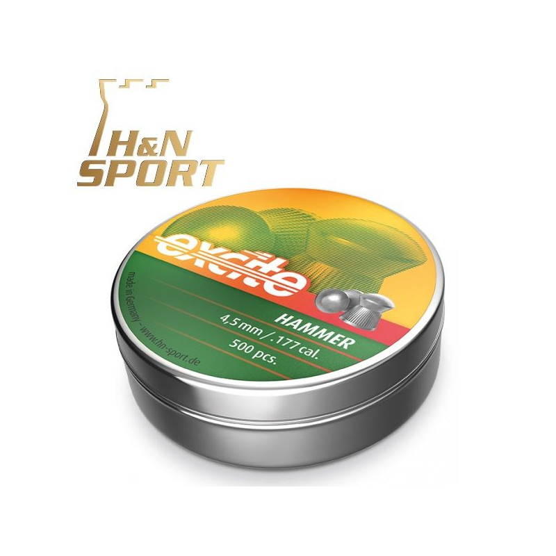 H&N Excite Martelo Pellets 0.95g lata 250pcs 5,5 milímetros