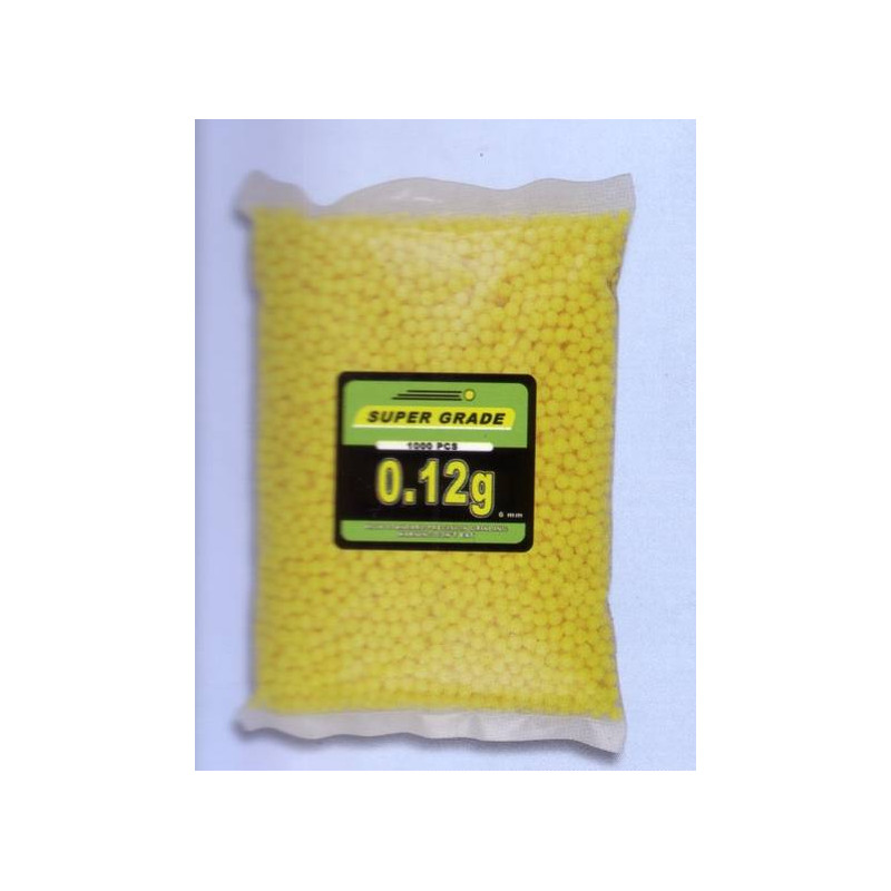 SUPER GRADE BÄLLE 35107. DICK 6 MM. 0,12 gr