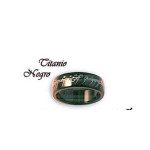 ANILLO TITANIO NEGRO DE LA PELÍCULA EL SEÑOR DE LO