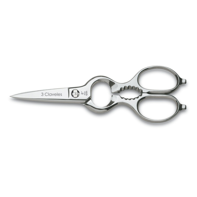 CISEAUX DE CUISINE POLYVALENTS AMOVIBLES EN ACIER INOXYDABLE 8 D 3C