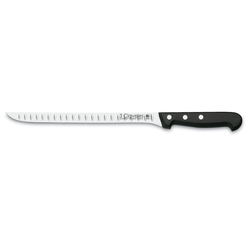 HOLLOW EDGE SLICING KNIFE POM HANDLE 24 cm - 9,5 FH 3C