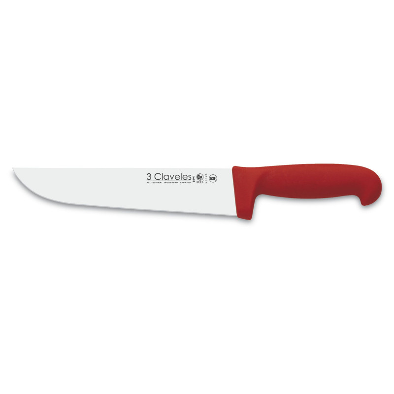STAINLESS STEEL RED BUTCHER KNIFE 20 cm BS 3C