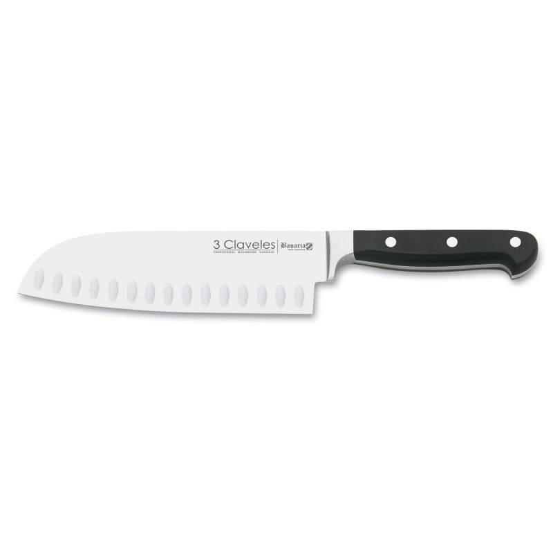 CUCHILLO FORJADO SANTOKU ALVEOLADO BAVARIA 18 cm - 7 E 3C