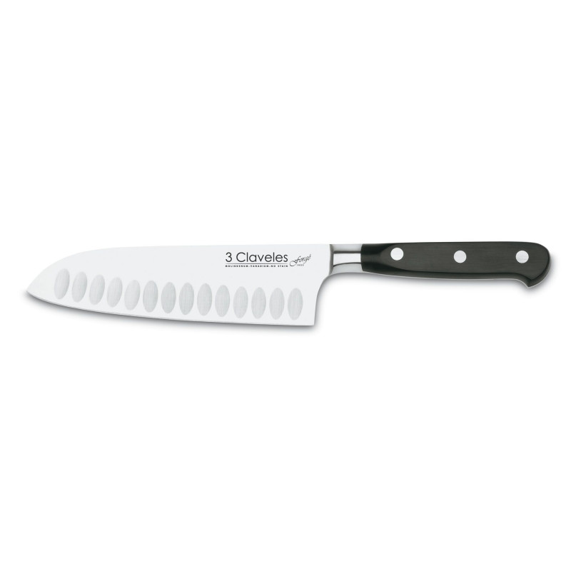 CUCHILLO SANTOKU ALVEOLADO FORJADO FORGE 17 cm - 6.5 E 3C