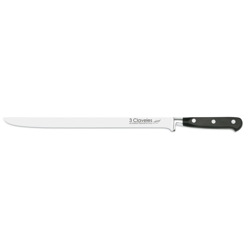 CUCHILLO JAMONERO FORJADO 30 cm - 3 Claveles FORGE