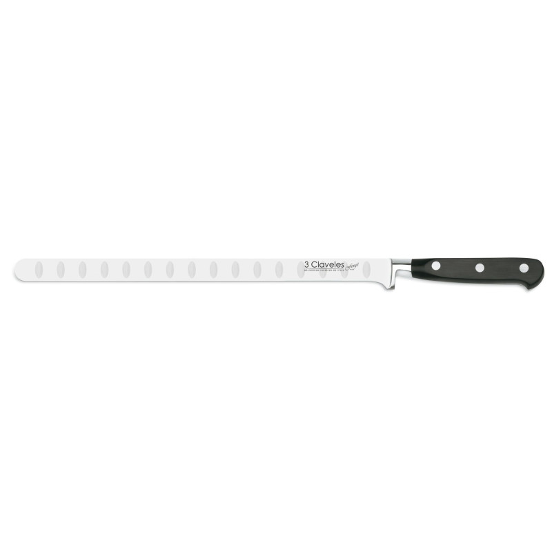 COUTEAU À SAUMON FORGÉ EN NID D’ABEILLE FORGE 30 cm - 12 E 3C