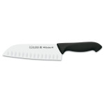 BLACK SANTOKU HOLLOW EDGE KNIFE PROFLEX 18 cm - 7 D 3C