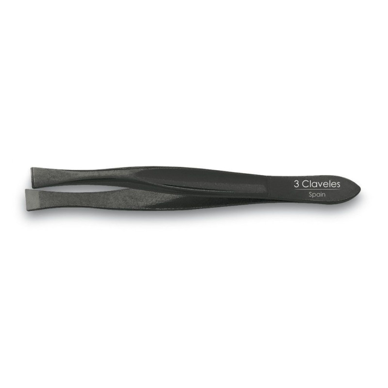 BLACK WIDE TWEEZERS 8 cm D 3C