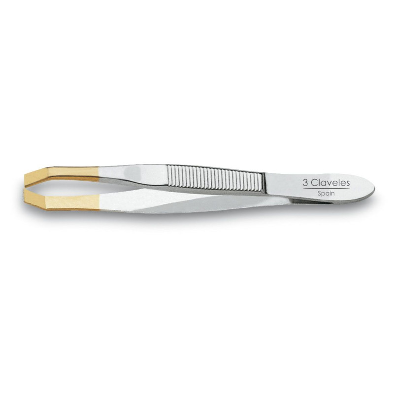 GOLD T CLAW TWEEZER 8 cm D 3C
