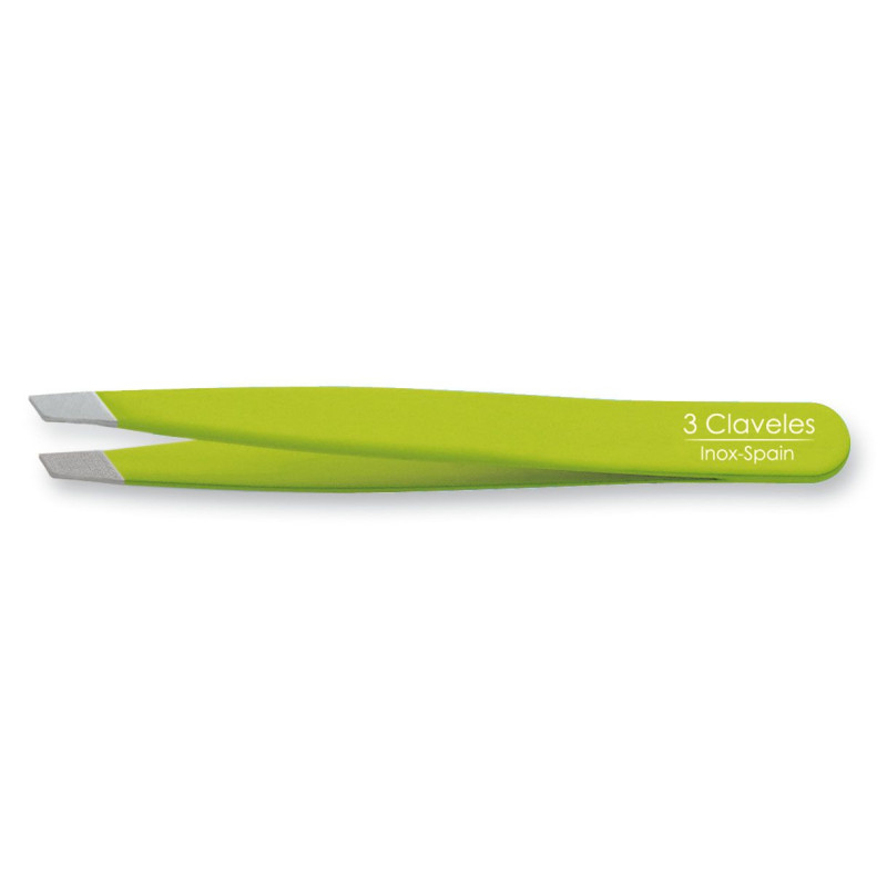 PINZA INOX P.SESGADA VERDE 9 cm. D 3C